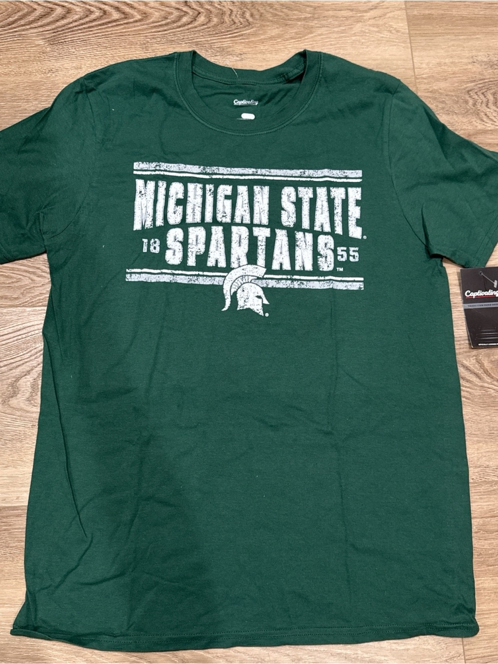 Michigan State Spartans Men's Green Tee
